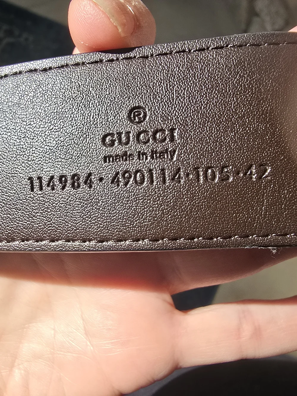 Gucci Beige GG Canvas Belt with Gold Double G Buckle